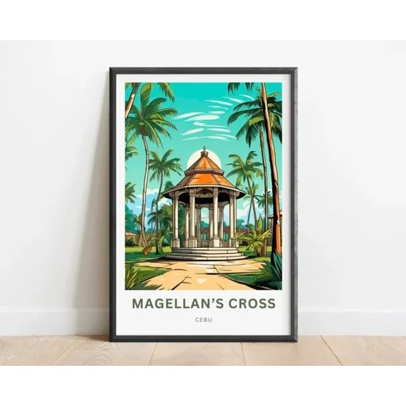 Magellan'S Cross Travel Print Magellan'S Cross Poster Home Decor Office Wall Art Living Room Decor, Paper Poster Only