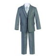 thumbnail image 1 of Magen Kids Boys Formal Suit 7pcs Set Suit 1-18 Medium Gray 2 Button (as1, numeric, numeric_16), 1 of 1