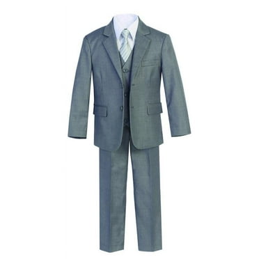 Costume 5 Pièces Pour Garçon - Veste 3 Boutons, Chemise, Gilet, Cravate - Taille 7