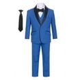 thumbnail image 1 of Magen Kids Boys Tuxedo 7Pcs Set Suit 1-18 in Royal Blue 2 buttons (as1, numeric, numeric_6), 1 of 1