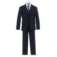 thumbnail image 1 of Magen Kids Husky Boys Suit 7pcs Set Suit 8-20 Navy 2 Button (as1, numeric, numeric_8, husky), 1 of 1