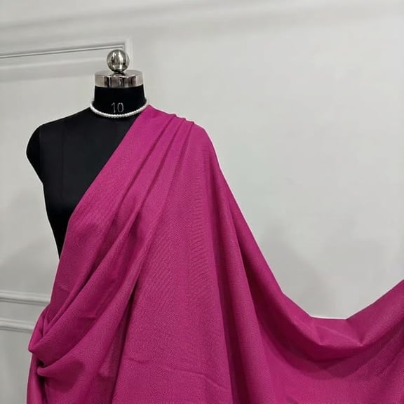 Magenta 100% Polyester Poplin Fabric by the Yard, 60 Inch Wide Wrinkle-Resistant Medium Weight Material for Apparel, Tablecloths, Crafts and Curtains- Valentina Textiles Inc. (1/2 Yard)