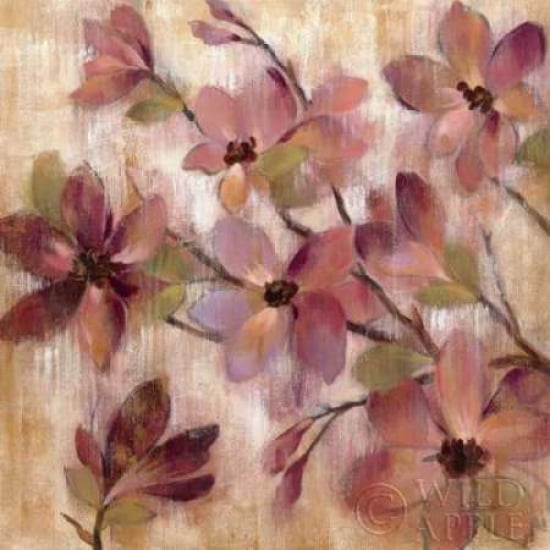 Magenta Branch I Canvas Art - Silvia Vassileva (24 x 24)