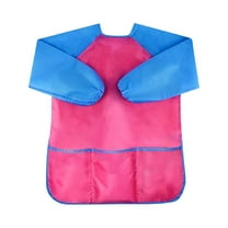 TZYUDK A Children Artist Painting Aprons Long Sleeve With 3 Pockets For Age 2-6 70