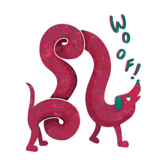 Magenta Dog