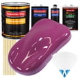 thumbnail image 1 of Magenta Gallon URETHANE BASECOAT CLEARCOAT Car Auto Paint Kit, 1 of 4