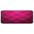 thumbnail image 1 of Magenta Kitchen Mat, Disc Shaped Fluid Dynamics with Circular Spherical Forms Whirls Rings Print Image, Plush Decorative Kitchen Mat with Non Slip Backing, 47" X 19", Magenta, by Ambesonne, 1 of 1