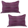 thumbnail image 1 of Magenta Knitted Quilt Pillowcover Set of 2, Vintage Knit Pattern Featured Variations of Pink Tone Nostalgic Vibrant Art, Standard Queen Pillow Sham Bedroom, 30" x 20", Fuchsia and Violet, by Ambesonne, 1 of 1