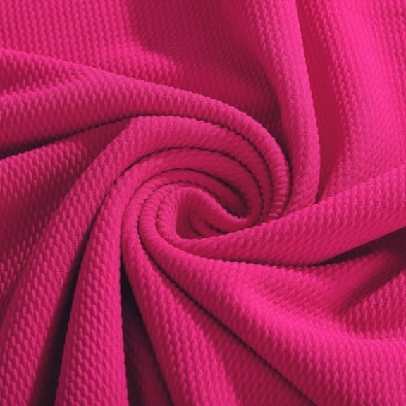 Magenta Liverpool Bullet Textured Fabric by the yard 4 Way Stretch Solid