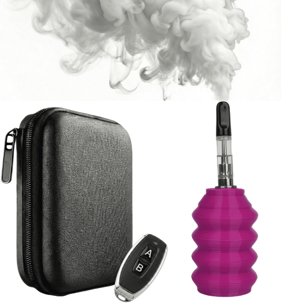 Magenta Mini Handheld Fog Machine, Type-C Rechargeable Portable Fogger ...