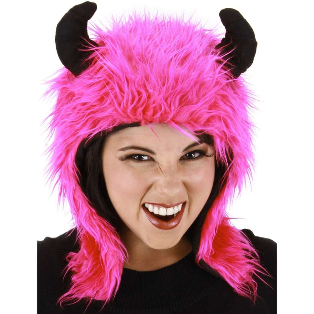 Magenta Minotaur Hoodie Hat