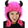 thumbnail image 1 of Magenta Minotaur Hoodie Hat, 1 of 1