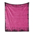 thumbnail image 1 of Magenta Soft Flannel Fleece Throw Blanket, Futuristic Design in Old Impressions Latex Grungy Murky Surface Pastel Colors, Cozy Plush for Indoor and Outdoor Use, 60" x 80", Fuchsia Pink, by Ambesonne, 1 of 6