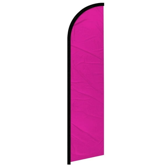 Magenta Solid Color Windless Banner Flag
