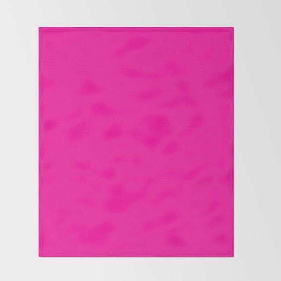 Magenta Tonal Cloud Texture Fleece Blanket, Polyester Fleece Fabric, 280 GSM, Color-Wash Style for Couch or Bed