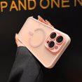 thumbnail image 1 of Magentic Case for Apple iPhone 11, Compatible with Magsafe Camera Lens Protective Shockproof Matte Back Cover Anti-Scratch Wireless Charging Support Slim Phone Case for iPhone 11, Pink, 1 of 7
