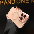 thumbnail image 1 of Magentic Case for Apple iPhone 11 Pro, Compatible with Magsafe Camera Lens Protective Shockproof Matte Back Cover Anti-Scratch Wireless Charging Support Slim Phone Case for iPhone 11 Pro, Pink, 1 of 7