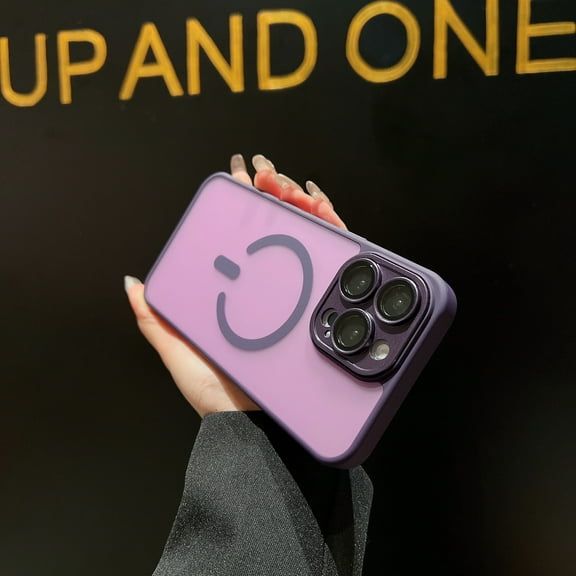 Magentic Case for Apple iPhone 14 Plus, Compatible with Magsafe Camera Lens Protective Shockproof Matte Back Cover Anti-Scratch Wireless Charging Support Slim Phone Case for iPhone 14 Plus, Darkpurple