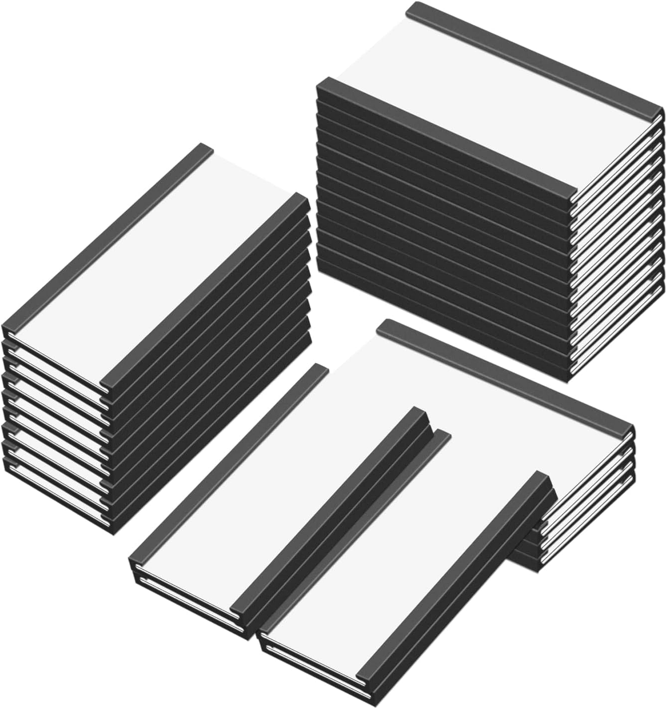 Magentic Label Holders 3x6 Inch, Labels for Shelving, Data Card Holders ...