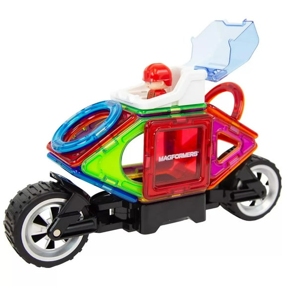 Magformers 120 Piece Set 15 Different Shapes and 8 Wheels Inside