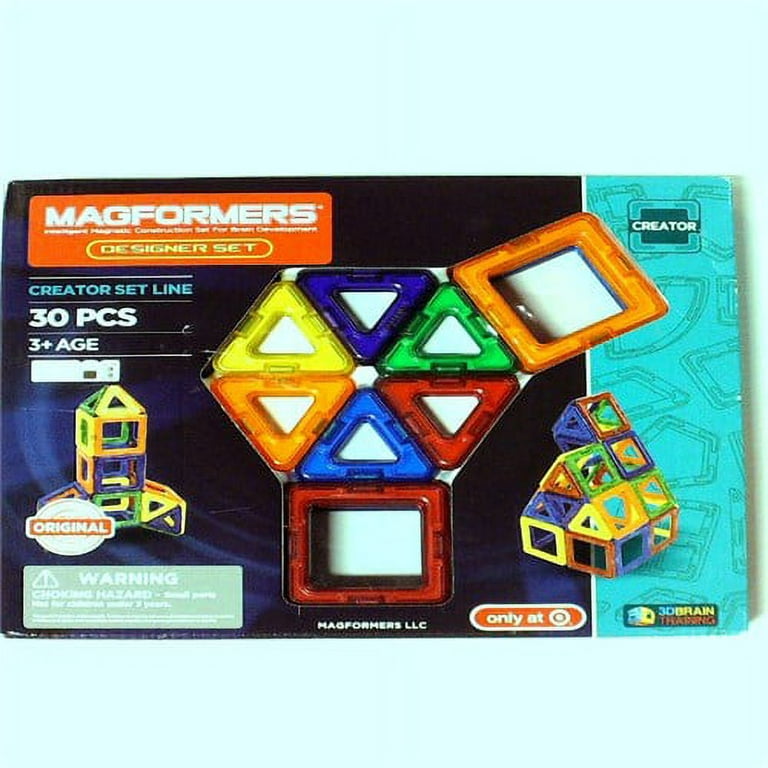 Magic Magformers 30 Set Power Magnetic Rainbow Piece -
