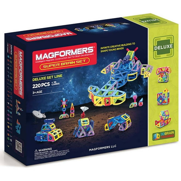 Magformers Super Brain MF 220 Piece Magnetic Construction Set