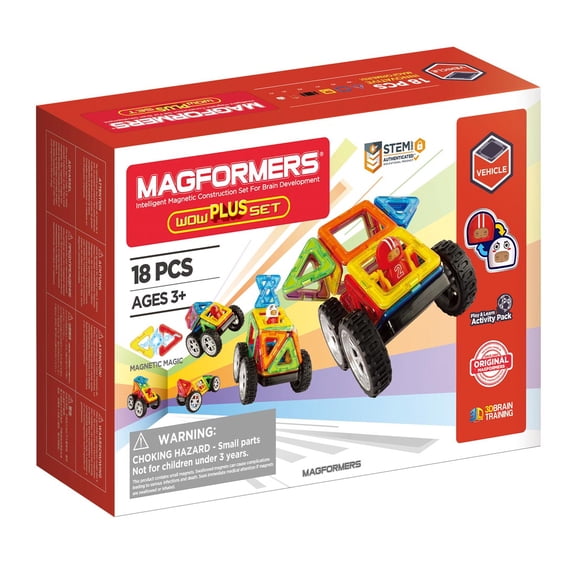 Magformers 18-Piece WOW Plus Set