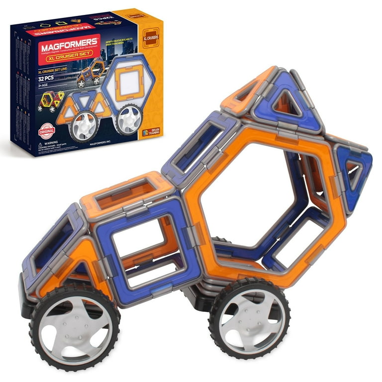 Magformers XL Cruiser Set Multicolor Magnetic Tiles 32