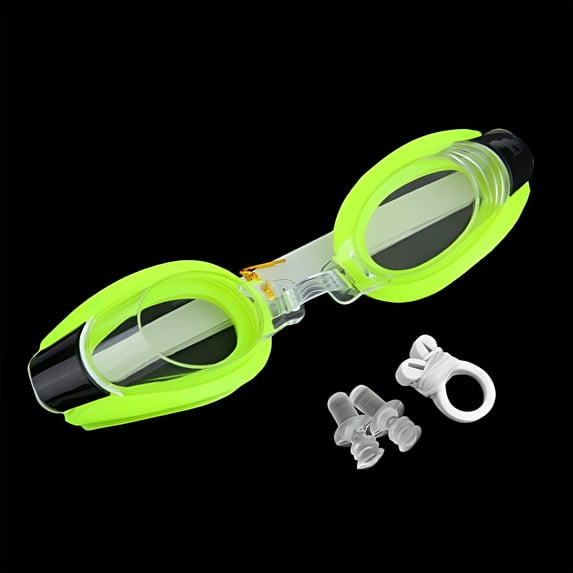 Magg Anti Fog UV Adjustable Comfortable Swimming Goggles With Waterproof Nose + Ear Plug For Adults or kids- Multiple colors and Packs (Assorted, 2-pack)