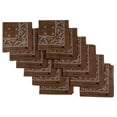 thumbnail image 1 of Magg Classic Paisley 100% Cotton Bandana Brown (12 Pack), 1 of 1