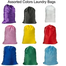 Magg Shop Heavy Duty Nylon Laundry Bag with Drawstring, Assorted, 1 Pack