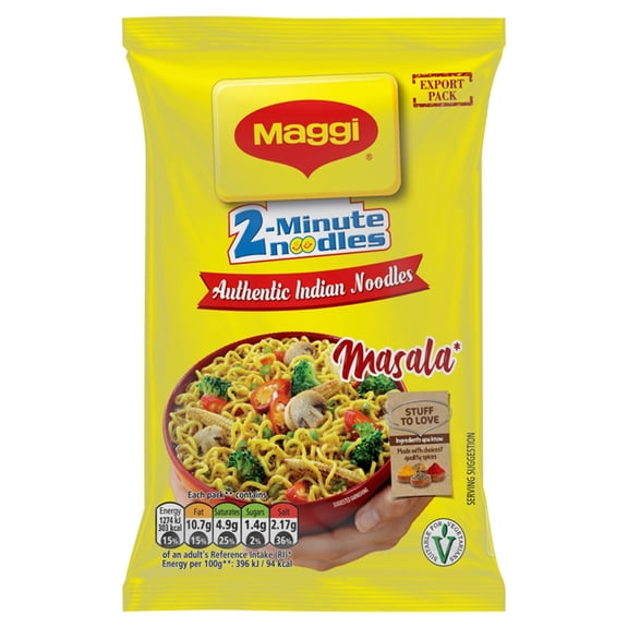 Maggi 2 Minute Masala Flavour Instant Noodles 70g, Imported from Britain