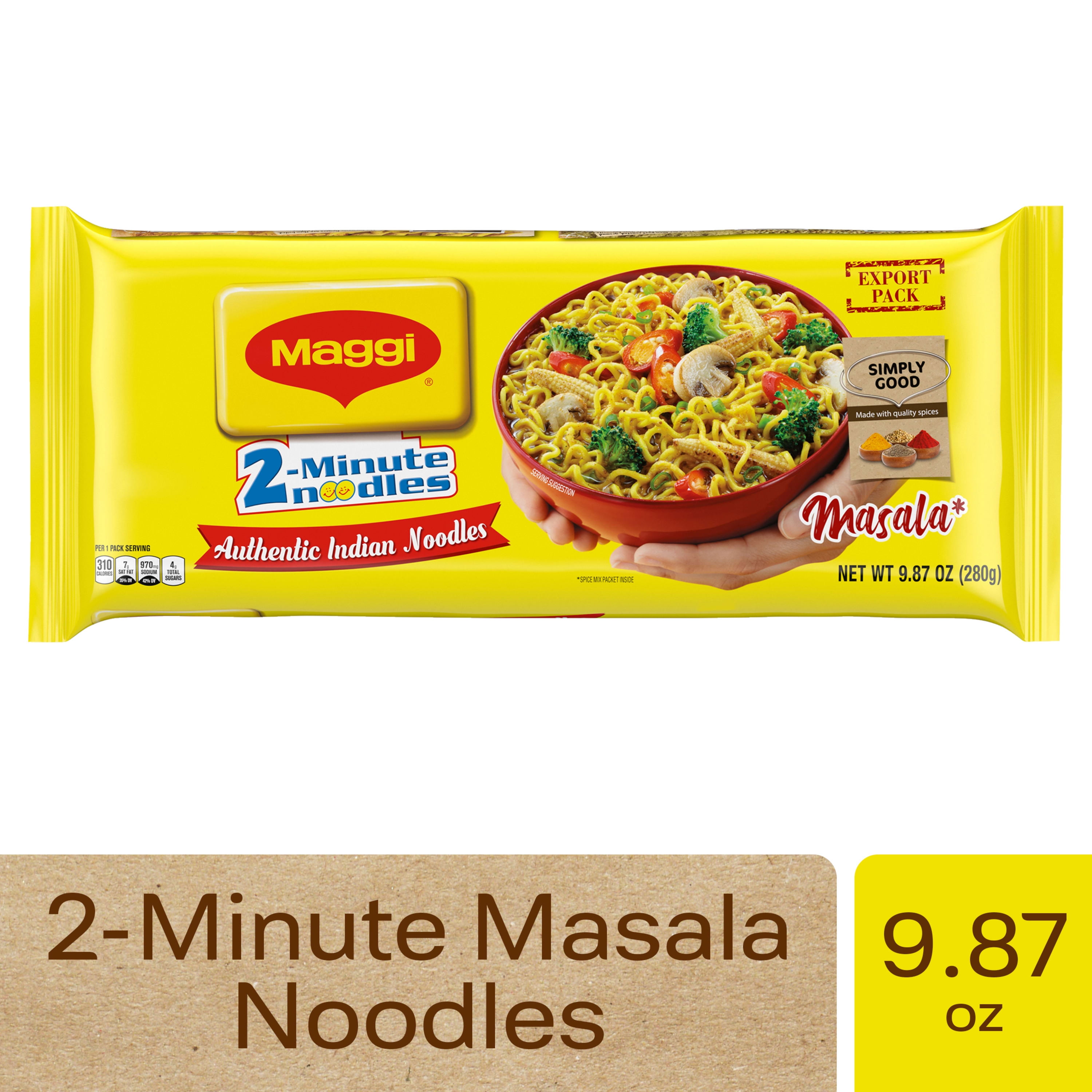 Maggi 2-Minute Masala Indian Noodles 9.87 oz
