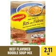 thumbnail image 1 of Maggi 50 Calories Beef Flavored Noodle Soup Mix, 2.11 oz, 1 of 9