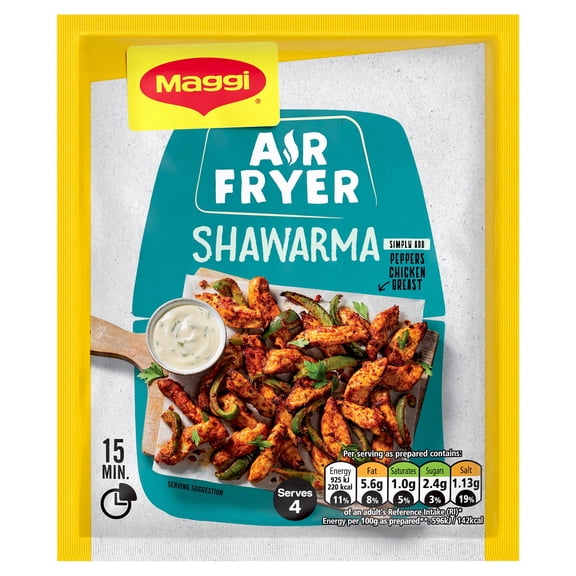 Maggi Air Fryer Shawarma 25g, Imported from Britain