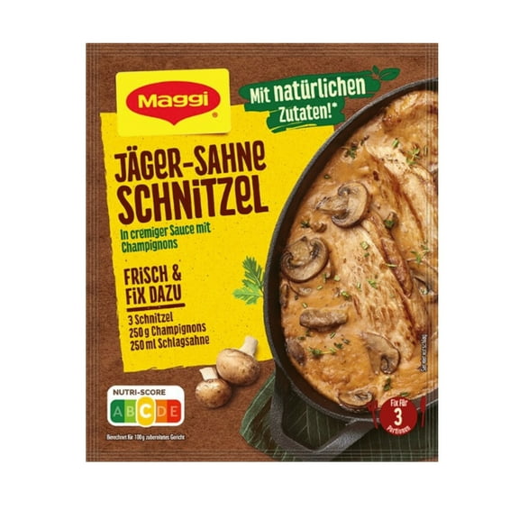 Maggi Fix Jger-Sahne Schnitzel (Creamy Hunter Schnitzel)