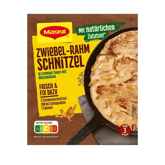 Maggi Fix Zwiebel-Rahm Schnitzel