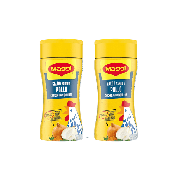 Maggi Granulated Chicken Flavor Bouillon, 15.9 oz (2-Pack) – Chicken Stock Seasoning for Cooking, Soups & Stews