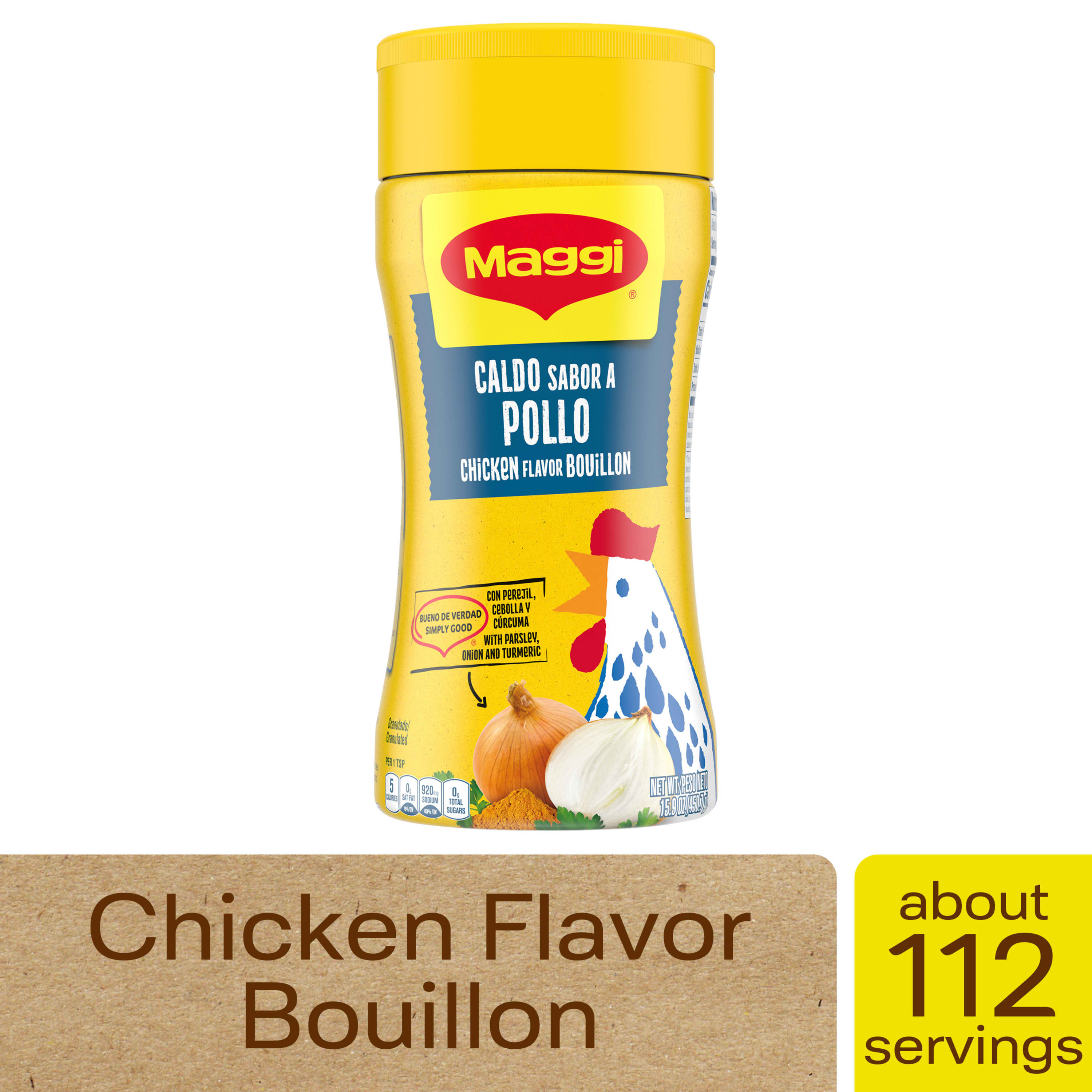 Maggi Chicken Flavor Bouillon Tablets, 4.86 oz, 12 Tablets