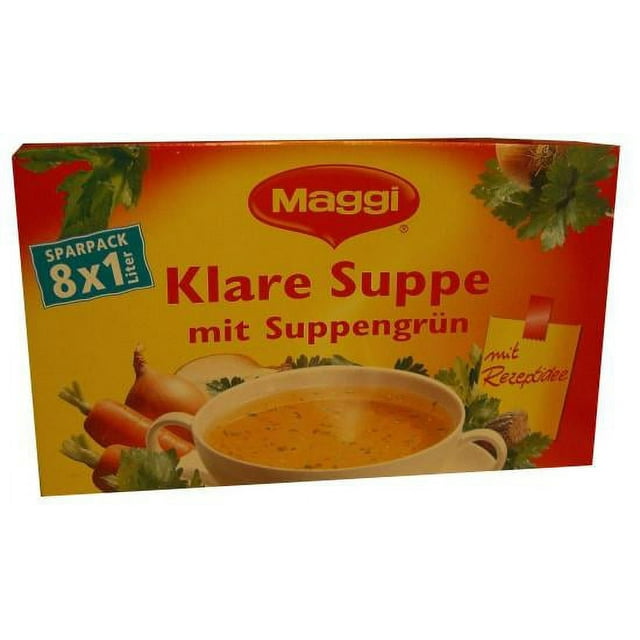 Maggi Klare Suppe mit Suppengrun, 8x1Liter
