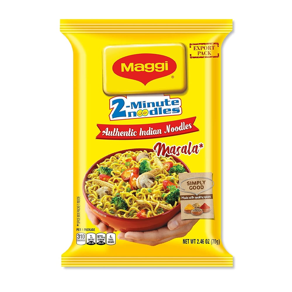 Maggi Masala 2-Minute Noodles India Snack - Largest Pack 2.46