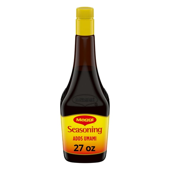 Maggi Seasoning, Umami FEV6Seasoning, add a delicious roasted flavor without adding meat, no added MSG, 27 fl oz Bottle