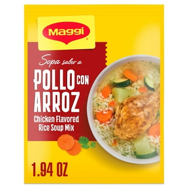 Maggi Sopa Sabor A Pollo Con Arroz Chicken Flavored Rice Soup Mix, Instant Soup Packets 1.94 oz