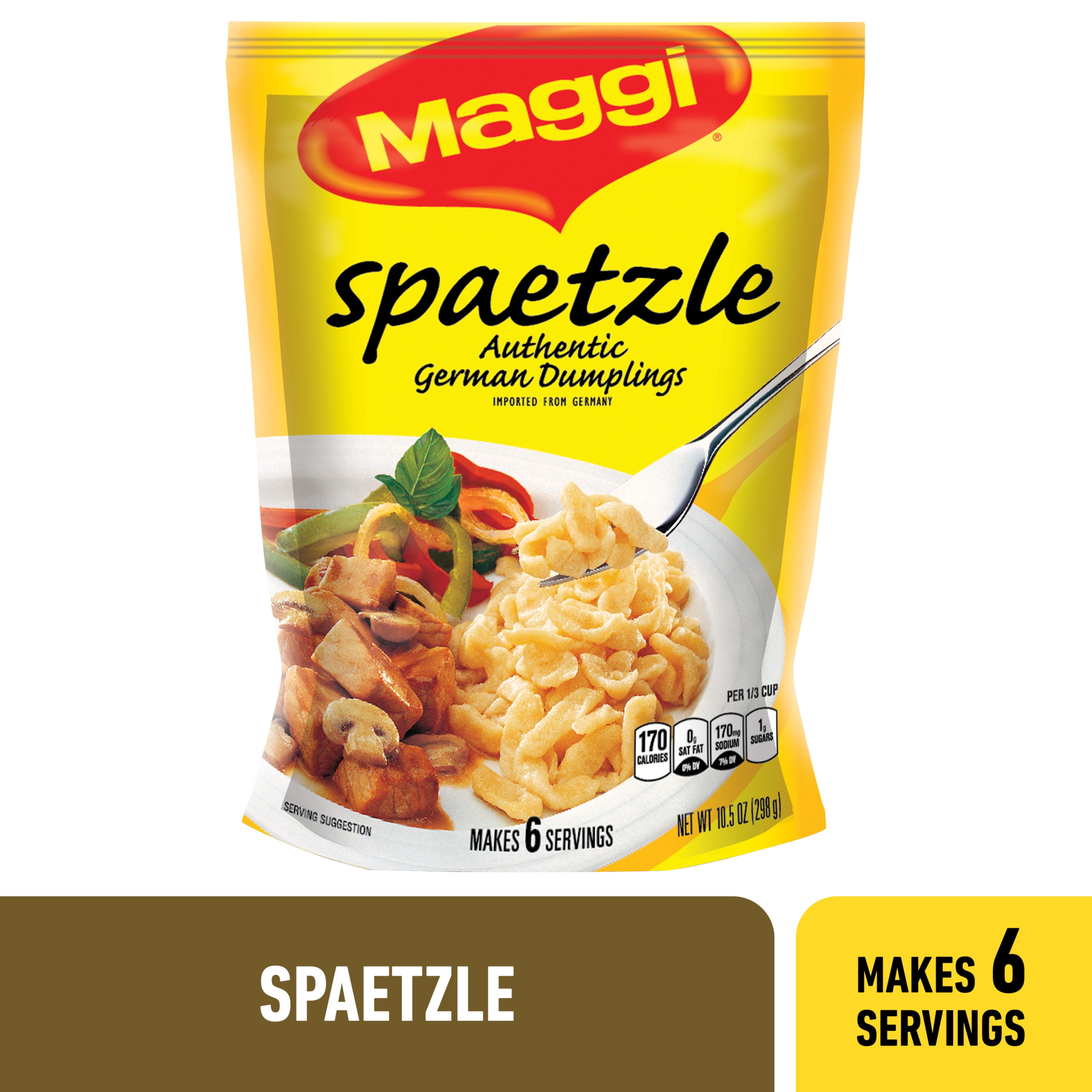 Maggi Spaetzle Authentic German Dumplings, 10.5 oz - Ideal for Main ...