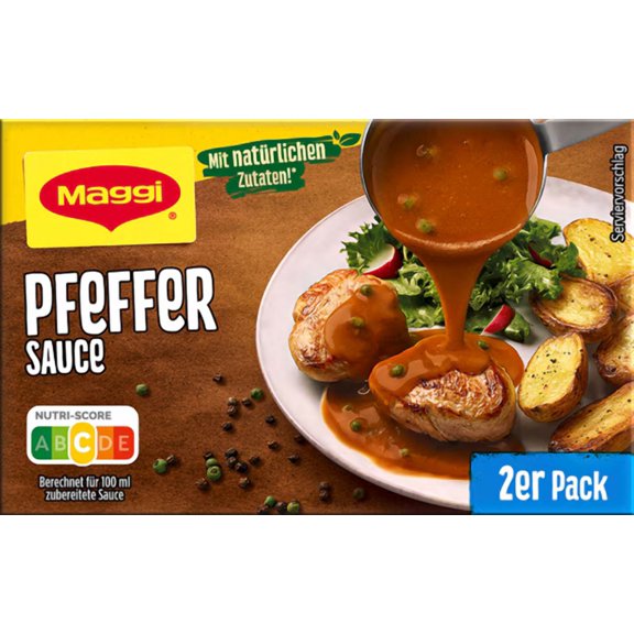 Maggi instant gravy PEPPER Sauce -Double Pack- Made in Germany