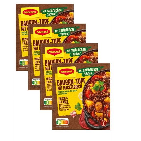 Maggi seasoning packet FARMER'S POT -Bauern-Topf mit Hackfleisch -4pc.-