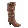 thumbnail image 1 of Maggie-39 Women's Round Toe High Heel Zipper Mid-Calf Causal Dress Boots Shoes, 1 of 2