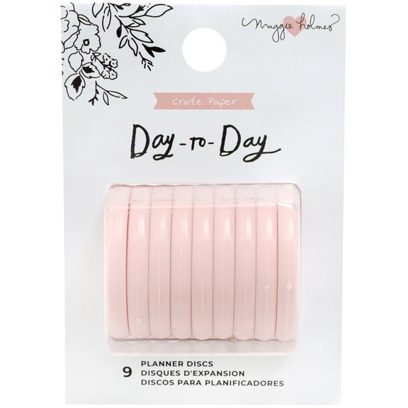 Maggie Holmes Day-To-Day Planner Discs 1.5" 9/Pkg-Blush