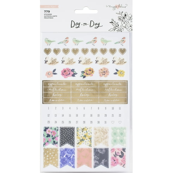 Maggie Holmes Day-To-Day Planner Sticker Book 779/Pkg-Phrase
