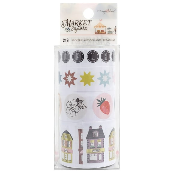 Maggie Holmes Market Square Sticker Rolls 4/Pkg